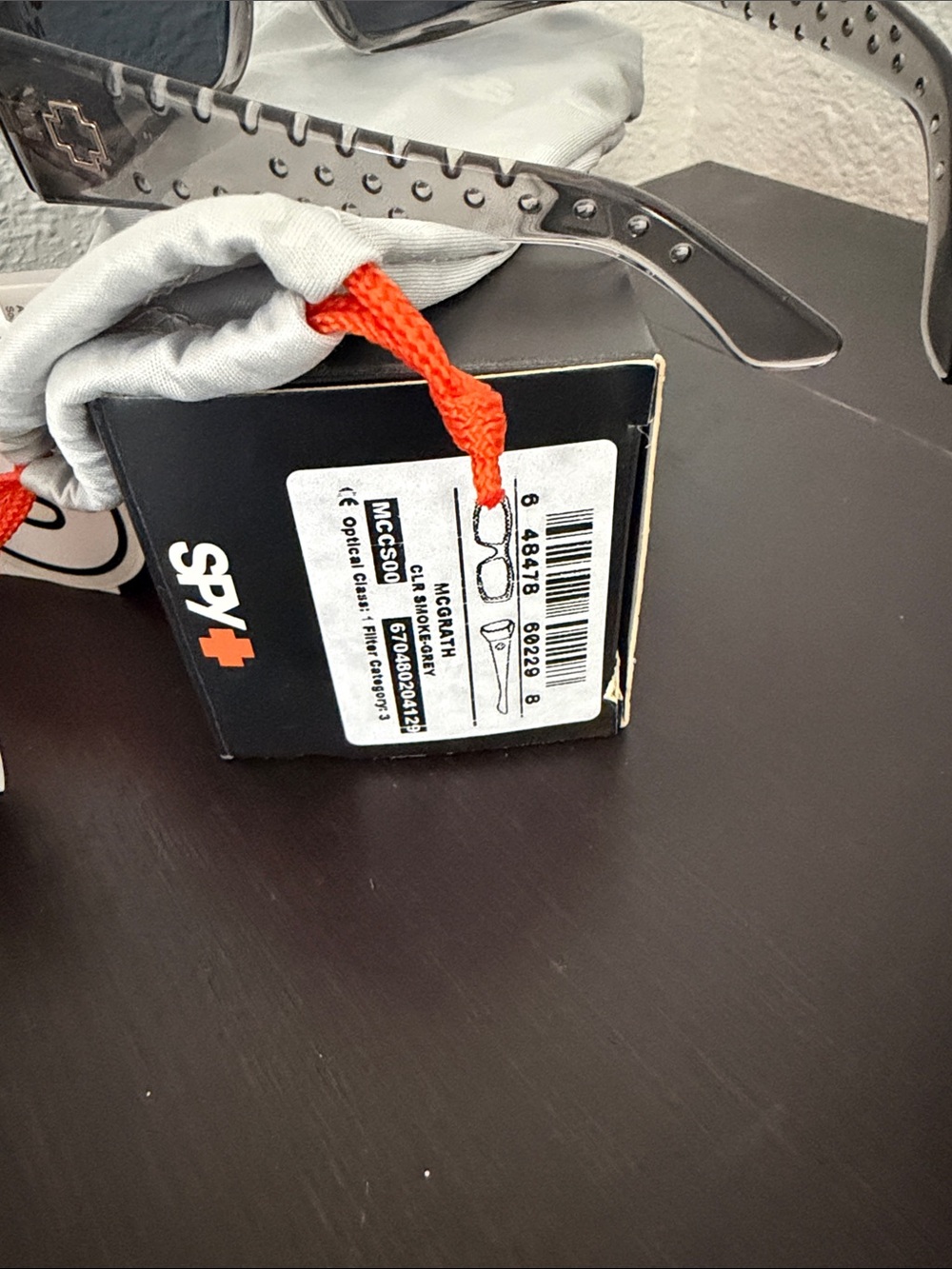 SPY Smoky Gray Wrap Sunglasses with Tinted Lenses - Picture 3 of 6